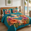 Tropical Hibiscus 3-Piece Quilted Bedding Set NCU0NT12721