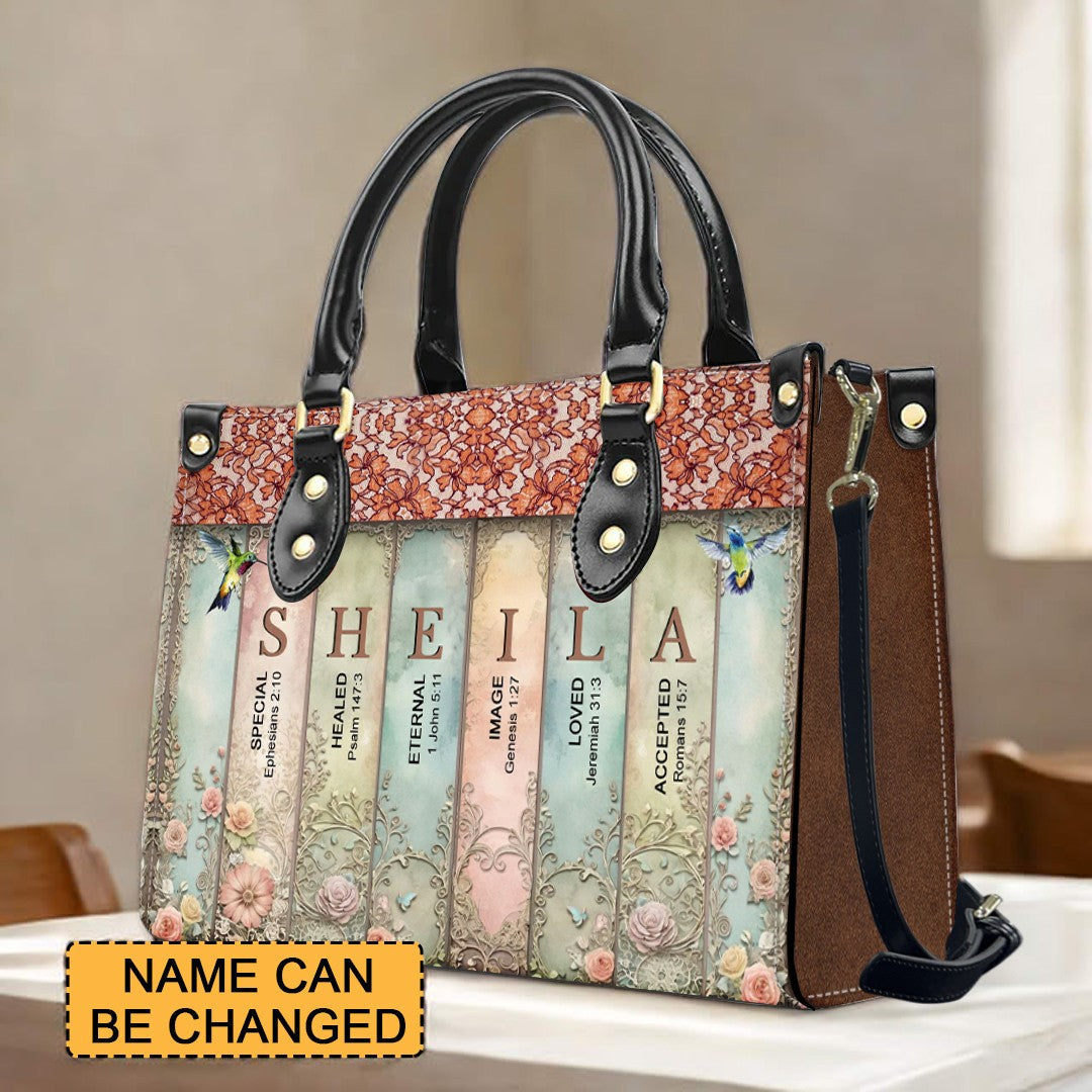  Uncover the sacred meaning of your name - Bookmarks Leather Handbag - CABLTB01120624.