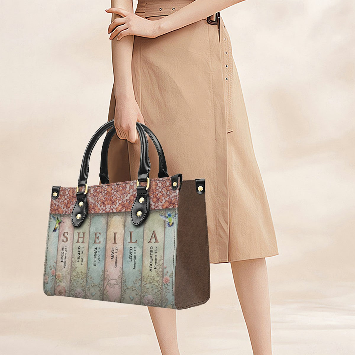 Uncover the sacred meaning of your name - Bookmarks Leather Handbag - CABLTB01120624.