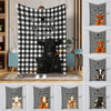 UniJames Black And White Plaid Custom Name Farm Name Blanket