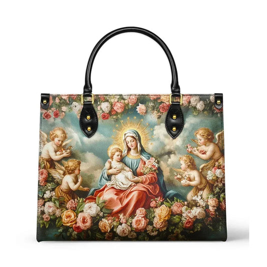 Uni Halo Of Roses Leather Bag