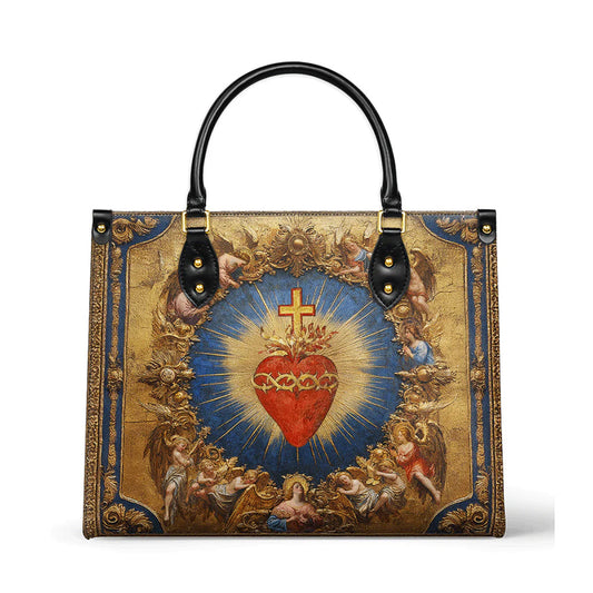Uni Sacred Heart of Divine Love Leather Bag