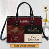 Personalized Hand Bag, I Am Strong I Am Worthy I Am Loved I Am Enough, Personalized Gifts, Gifts for Women.