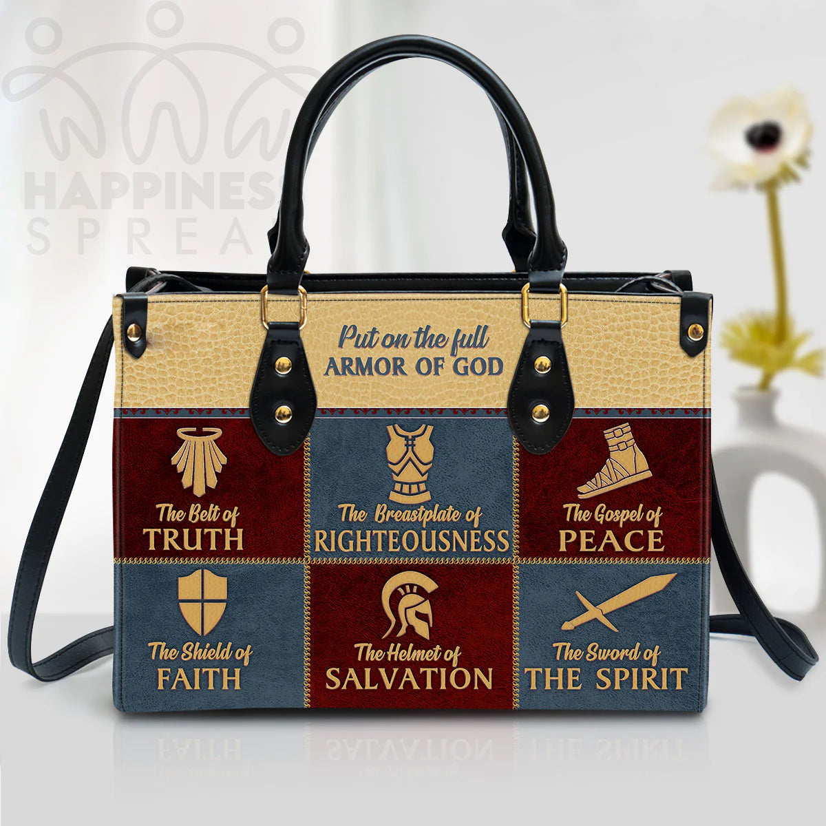 Personalized Hand Bag, The Gospel Of Peace, Personalized Gifts, Gifts for Women.