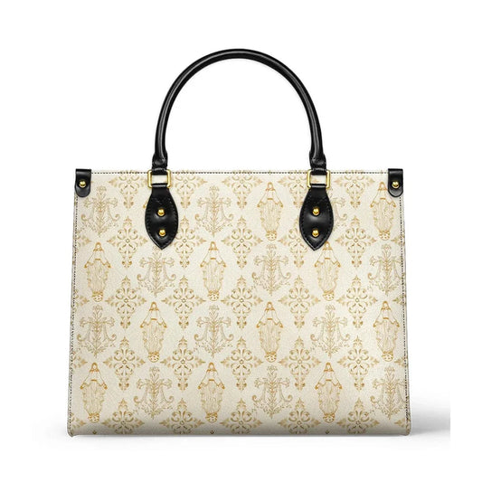 Uni The Ave Maria Pattern Leather Bag