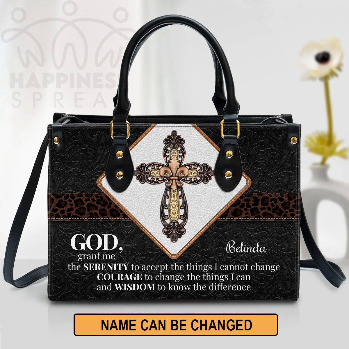 Personalized Hand Bag, God and Cross, Personalized Gifts, Gifts for Women.