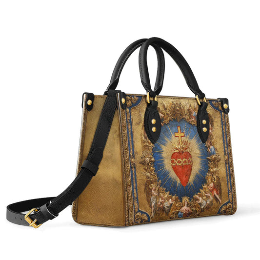 Uni Sacred Heart of Divine Love Leather Bag