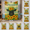 UniJames Sunflower Cattle On Farm Personalized Name Blanket