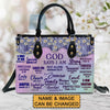 God Says I Am, Handbag Design, Monogram Leather Handbag, Gifts for Women, CABLTB231223.