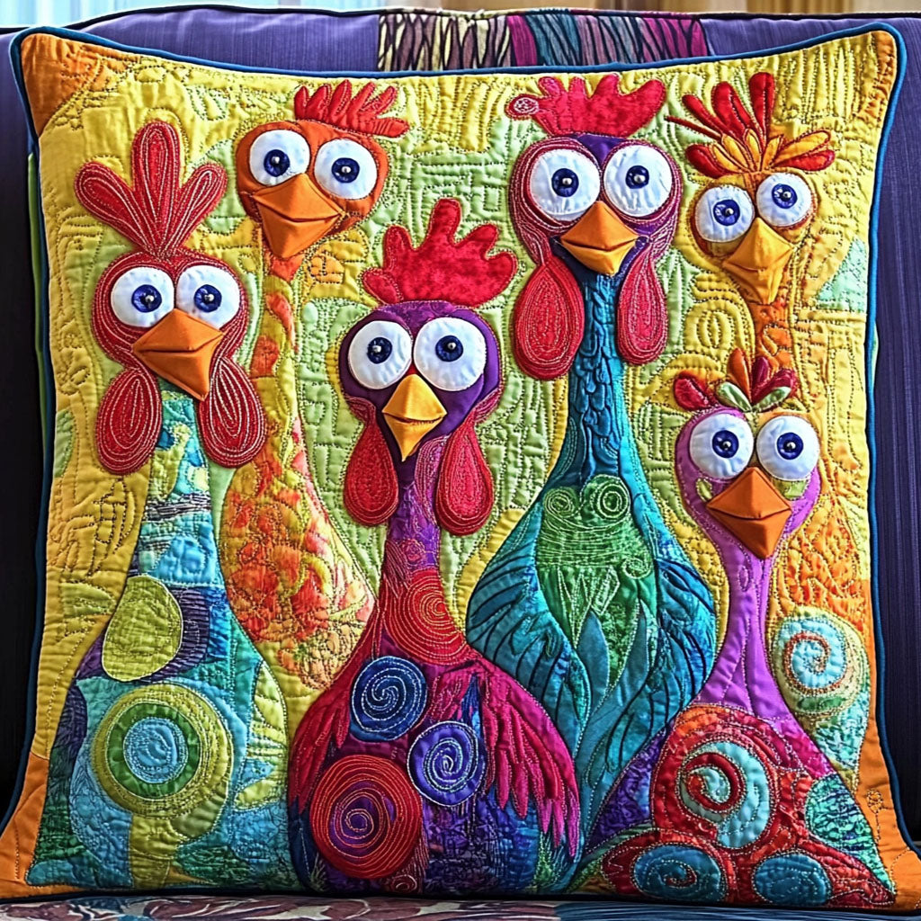 Vibrant Flock Quilted Pillow Case NCU0NT6263