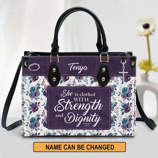 She Is Clothed With Strength and Dignity, Personalized Gifts, Gifts for Women.