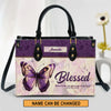 Personalized Hand Bag, Blessed Is The One Who Trusts In The Lord Jeremiah 17:7, Personalized Gifts, Gifts for Women.