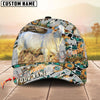 Unijames Cattle Sunflower Western Cowhide Personalized Name 3D Classic Cap