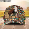 Unijames Cattle Sunflower Western Cowhide Personalized Name 3D Classic Cap