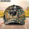 Unijames Cattle Sunflower Western Cowhide Personalized Name 3D Classic Cap
