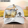 Unijames Cattle Flag Leather Pattern Personalized Name Cap