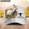 Unijames Cattle Flag Leather Pattern Personalized Name Cap