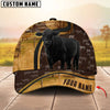 Unijames Cattle Ranch Leather Pattern Personalized Name Cap