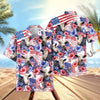 Uni Happy America Flower Pattern Hawaiian Shirt (14 Styles)