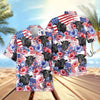 Uni Happy America Flower Pattern Hawaiian Shirt (14 Styles)