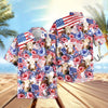 Uni Happy America Flower Pattern Hawaiian Shirt (14 Styles)