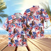 Uni Happy America Flower Pattern Hawaiian Shirt (14 Styles)