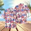 Uni Happy America Flower Pattern Hawaiian Shirt (14 Styles)