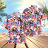 Uni Happy America Flower Pattern Hawaiian Shirt (14 Styles)