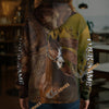 Unijames Personalized Warmblood Horse Wood Grain Meadow Hoodie