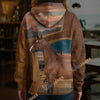 Unijames Personalized Warmblood Horse Farm Texture Hoodie