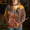 UniJames Personalized Western Tooled Leather Horse 3D Hoodie