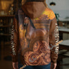 UniJames Personalized Western Tooled Leather Horse 3D Hoodie