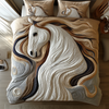 Waves and Hooves 3-Piece Quilted Bedding Set NCU0DV2545