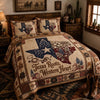 Western Roots 3-Piece Quilted Bedding Set NCU0QD055