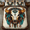 Western Totem 3-Piece Quilted Bedding Set NCU0VL1164