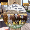 Uni Farm Animal And So Together We Built A Life We Loved - Wooden Door Sign (Many Cattle Breeds)