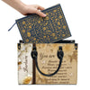 You Are Protected Beautiful Strong Loved Leather Bags, Personalized Bags, Gifts for Women, Christmas Gift, CABLTB01300723.