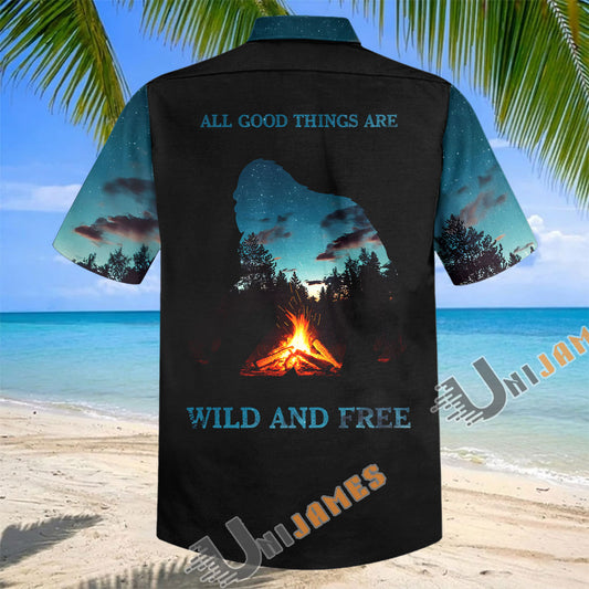 Unijames Hello Darkness I'm Coming Camping Hawaiian Shirt