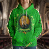 Unijames Celtic Cross & Praying Hands 3D All-Over Print Hoodie