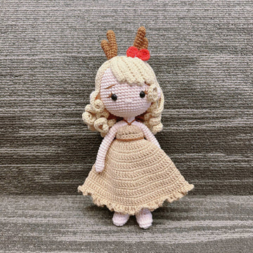 Unijames Christmas Reindeer Doll Handmade Crochet