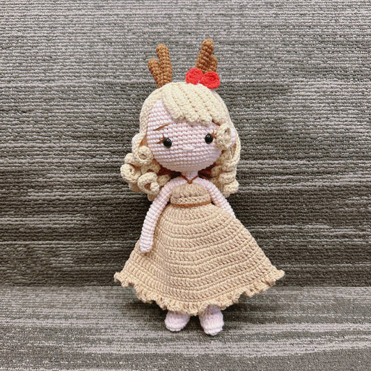 Unijames Christmas Reindeer Doll Handmade Crochet