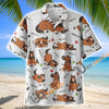 Unijames Cute Cartoon American Quarter Horse Neigh Pattern Hawaiian Shirt