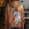 UniJames Personalized Love Horse Desert Canyon Western 3D Hoodie