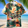 Unijames Vintage Camping Classic Car Tropical Floral Hawaiian Shirt