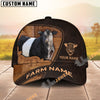 Unijames Leather Pattern Personalized Name & Farm Name Cattle Cap