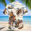 Unijames Vintage Desert Horse Rider Aloha Shirt