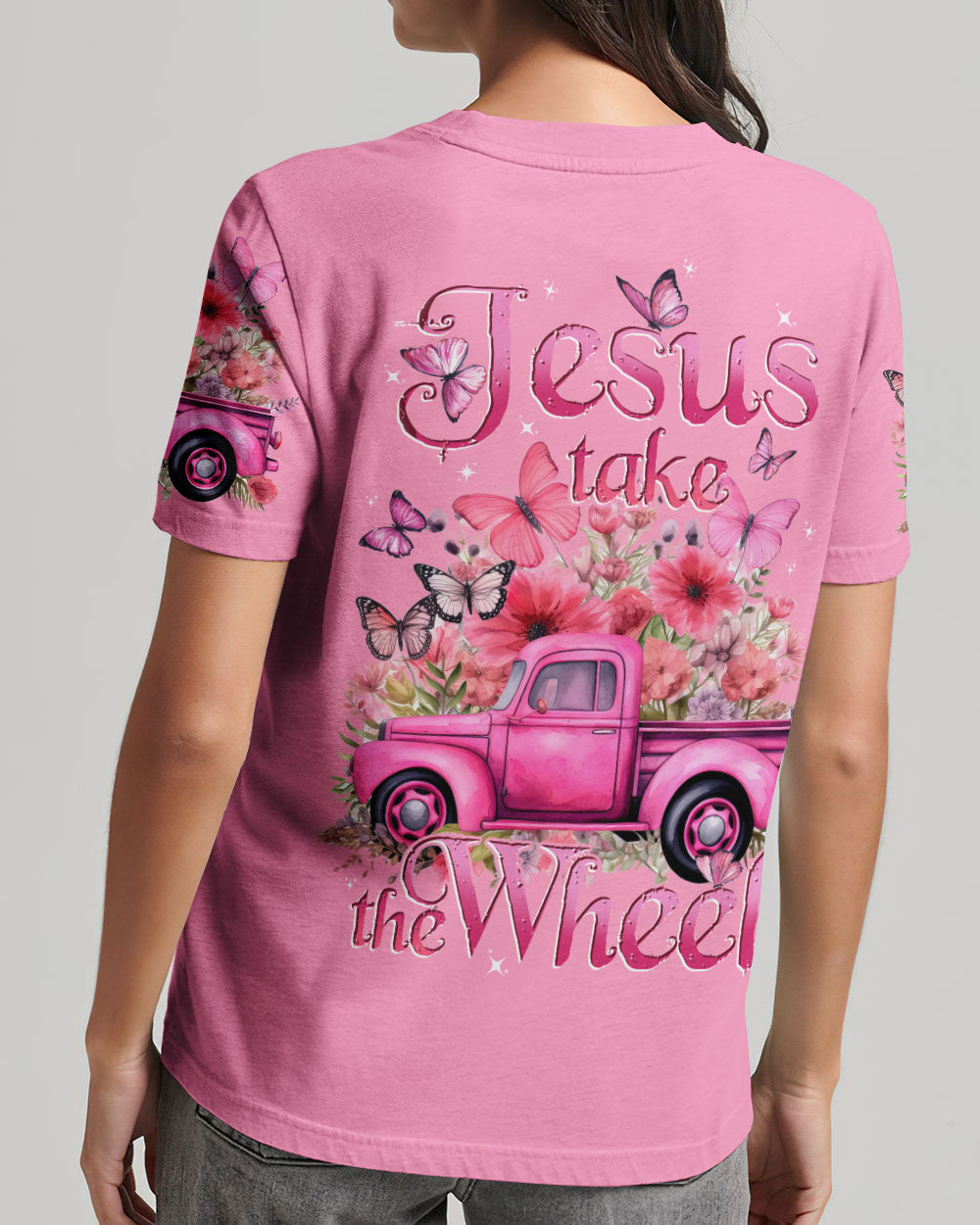 Jesus Take The Wheel Women's All Over Print Shirt - Tytd0401233