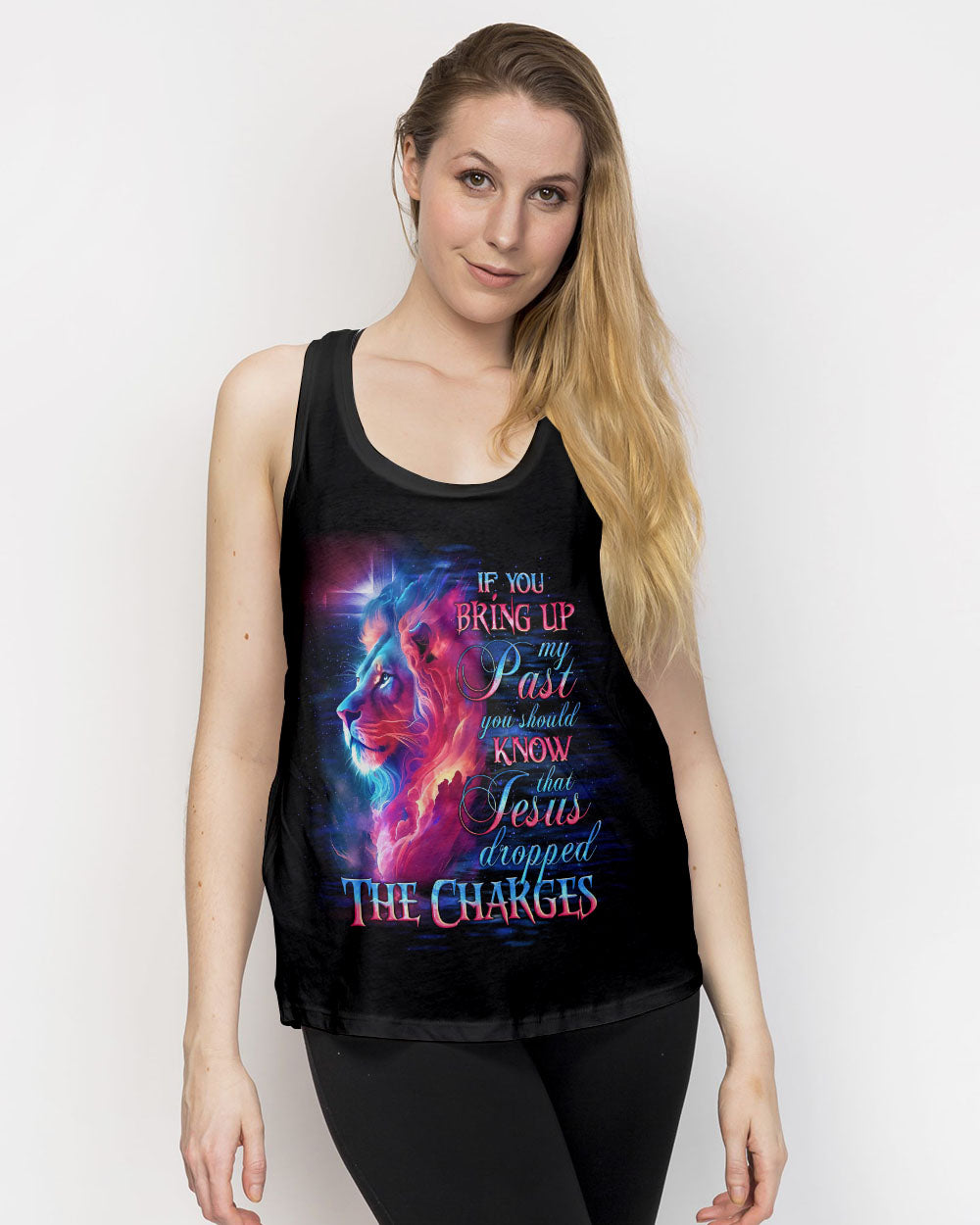 Jesus Dropped The Charges Lion Women's All Over Print Shirt - Tlno2305243