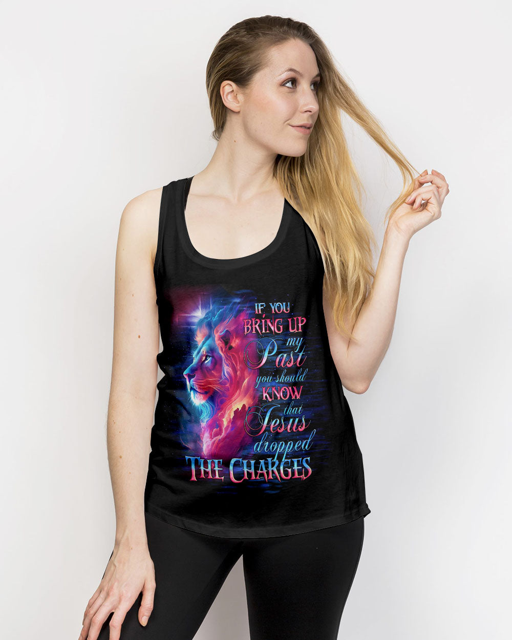 Jesus Dropped The Charges Lion Women's All Over Print Shirt - Tlno2305243