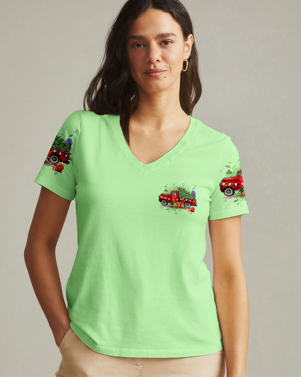 Jesus Take The Wheel Christmas Women's All Over Print Shirt - Tyqy2310244